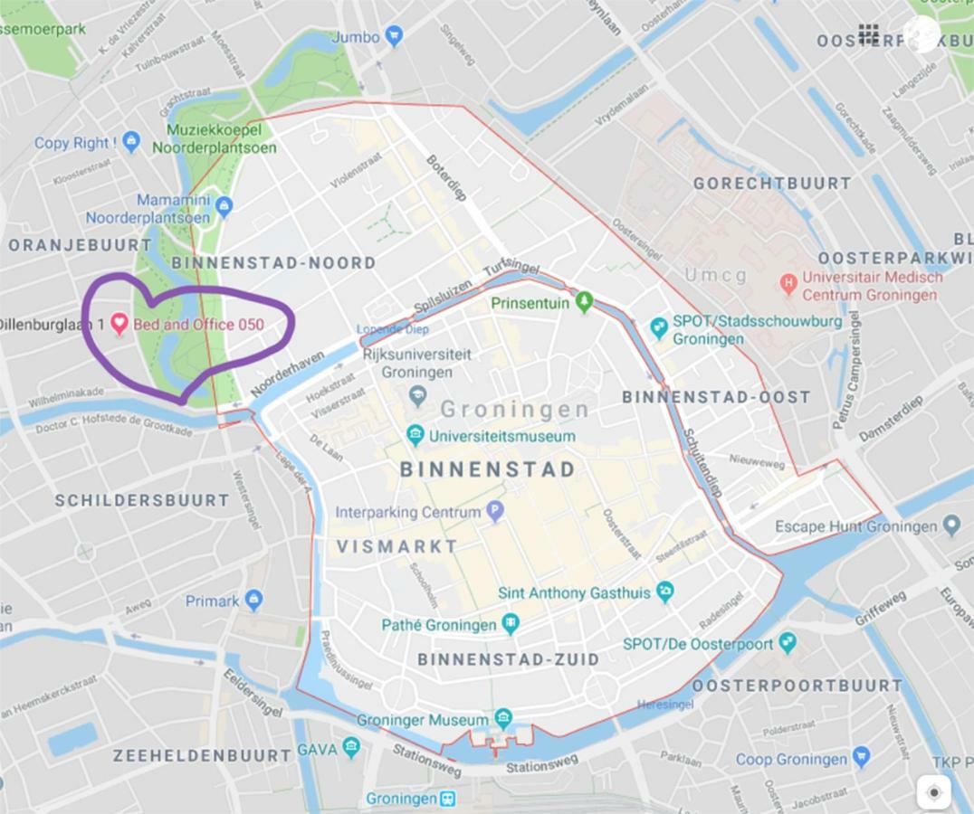 Bed & Office 050 Apartment Groningen Ngoại thất bức ảnh